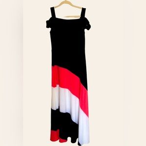 Maxi colorblock dress size 8